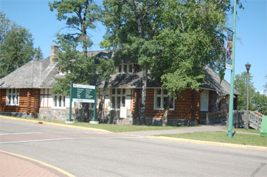 The Waskesiu Nature Centre, fictionalized to include the Bookstore in Wild Orchid