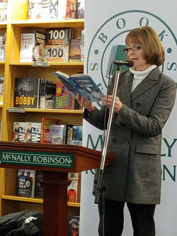 Bev reading at McNally Robinson, Saskatoon, Saskatchewan